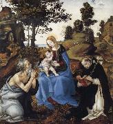THe Virgin and Child with Saints Jerome and Dominic, Filippino Lippi